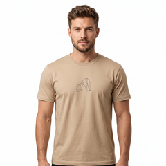 Everyday Beige Minimal T-Shirt