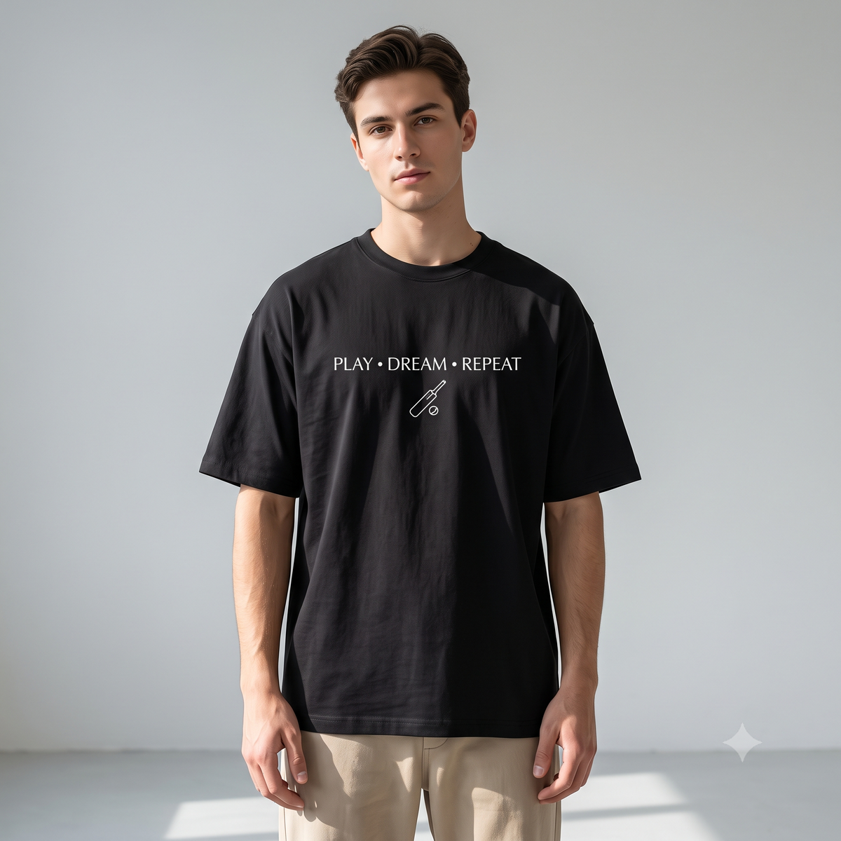 Play Dream Repeat Oversized Cricket T-Shirt